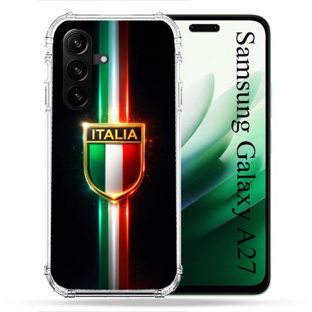 Coque Renforcée Pour Samsung Galaxy A27 5G Voyage Italie 3 sur Noir