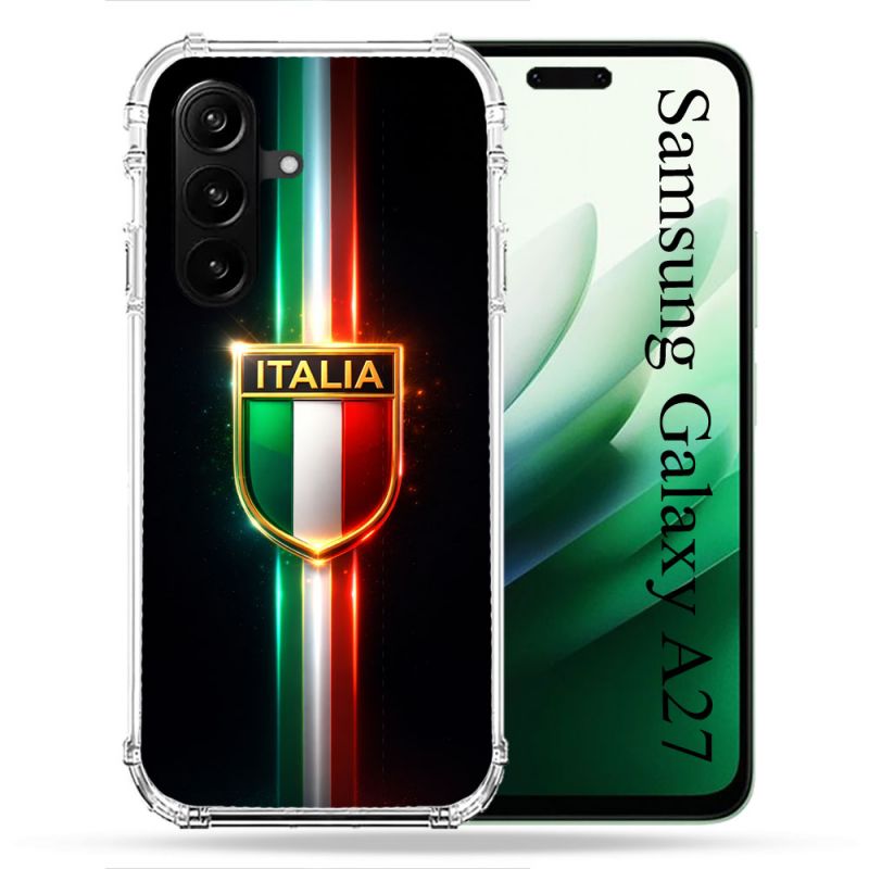Coque Renforcée Pour Samsung Galaxy A27 5G Voyage Italie 3 sur Noir