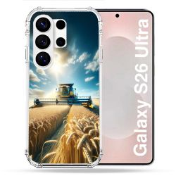 Coque Renforcée Pour Samsung Galaxy S26 Ultra Agriculture Moissonneuse Blé