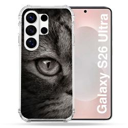 Coque Renforcée Pour Samsung Galaxy S26 Ultra Animal Chat Gris