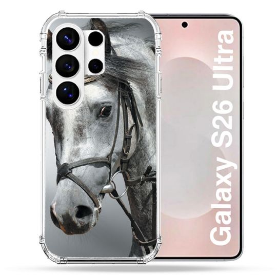 Coque Renforcée Pour Samsung Galaxy S26 Ultra Animal Cheval Blanc