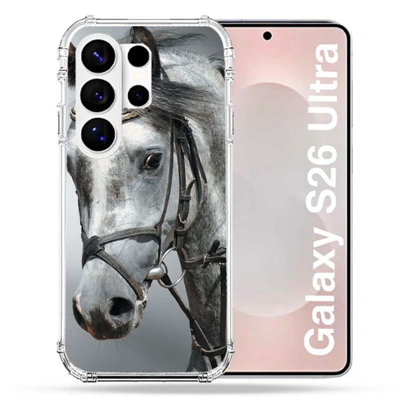 Coque Renforcée Pour Samsung Galaxy S26 Ultra Animal Cheval Blanc