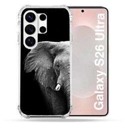 Coque Renforcée Pour Samsung Galaxy S26 Ultra Animal Elephant Noir