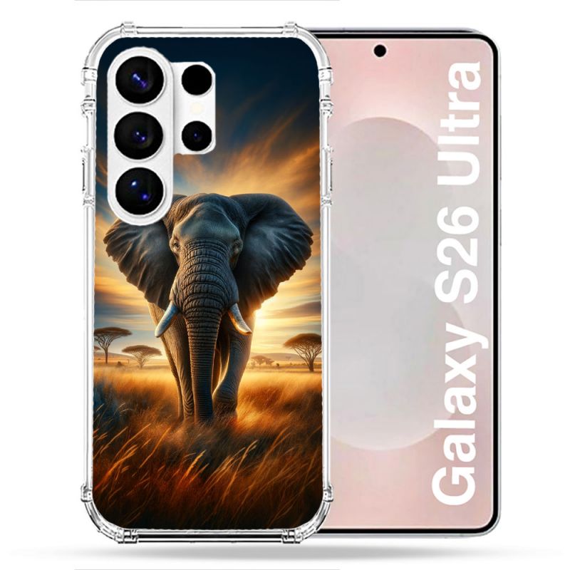 Coque Renforcée Pour Samsung Galaxy S26 Ultra Animal Elephant Savane