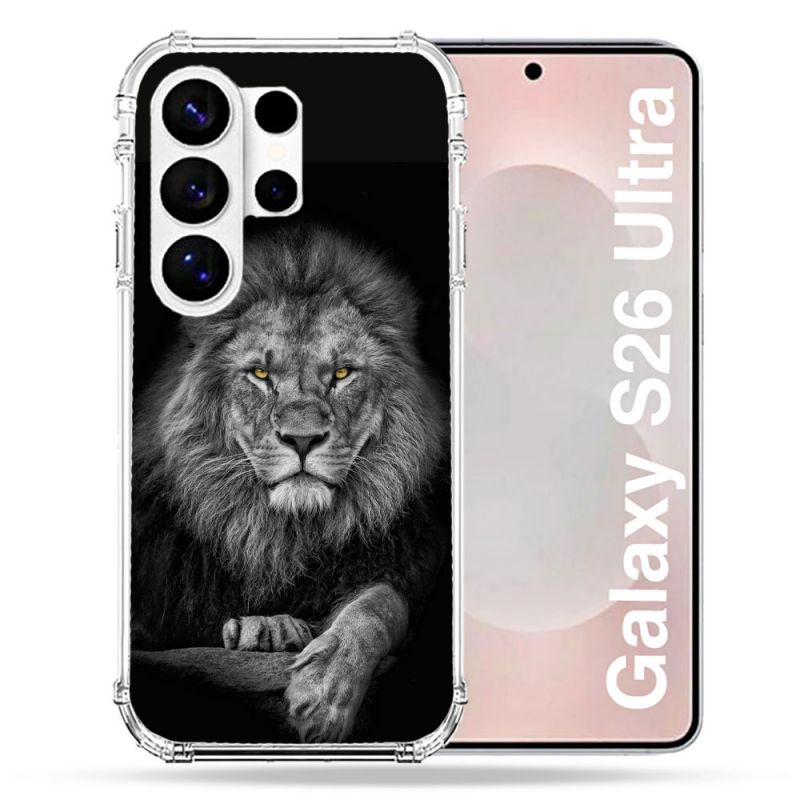 Coque Renforcée Pour Samsung Galaxy S26 Ultra Animal Lion Majestueux