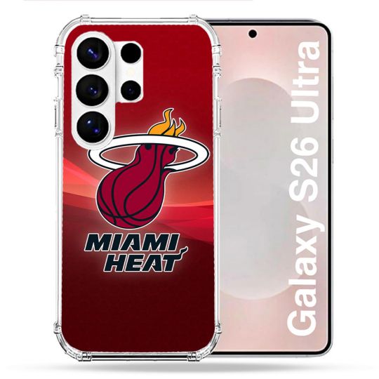 Coque Renforcée Pour Samsung Galaxy S26 Ultra Basket Miami Heat