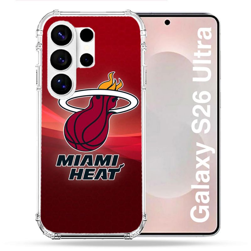 Coque Renforcée Pour Samsung Galaxy S26 Ultra Basket Miami Heat