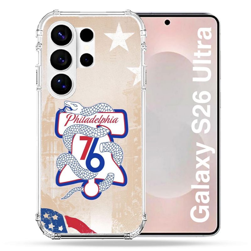 Coque Renforcée Pour Samsung Galaxy S26 Ultra Basket Philadelphia 76ers