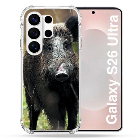 Coque Renforcée Pour Samsung Galaxy S26 Ultra Chasse Sanglier bois