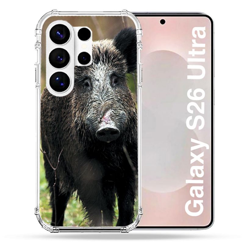 Coque Renforcée Pour Samsung Galaxy S26 Ultra Chasse Sanglier bois