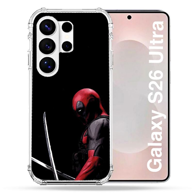 Coque Renforcée Pour Samsung Galaxy S26 Ultra Deadpool Epee