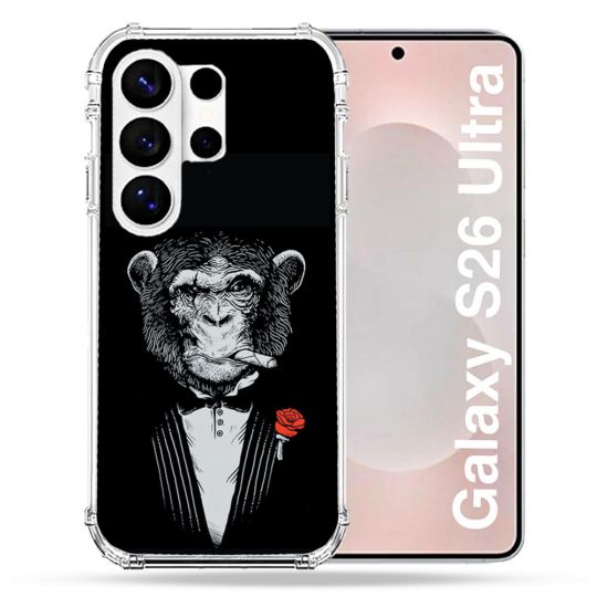 Coque Renforcée Pour Samsung Galaxy S26 Ultra Decale Singe Mafia