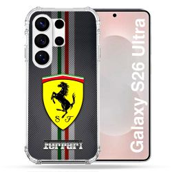 Coque Renforcée Pour Samsung Galaxy S26 Ultra Ferrari Carbone
