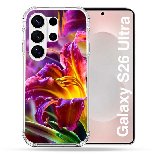 Coque Renforcée Pour Samsung Galaxy S26 Ultra Fleur Lys Color