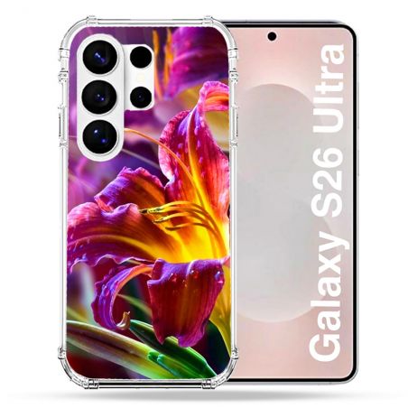 Coque Renforcée Pour Samsung Galaxy S26 Ultra Fleur Lys Color