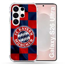 Coque Renforcée Pour Samsung Galaxy S26 Ultra Foot Bayern Munich Carreaux