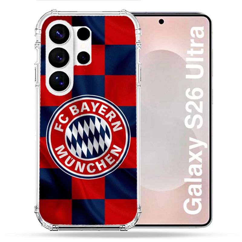 Coque Renforcée Pour Samsung Galaxy S26 Ultra Foot Bayern Munich Carreaux