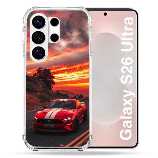 Coque Renforcée Pour Samsung Galaxy S26 Ultra Ford Mustang GT500 Rouge