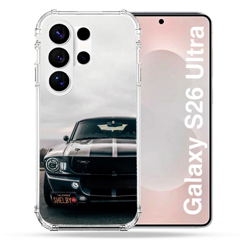 Coque Renforcée Pour Samsung Galaxy S26 Ultra Ford Mustang GT500 Vintage