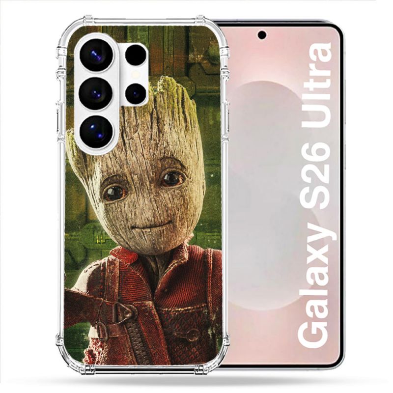 Coque Renforcée Pour Samsung Galaxy S26 Ultra Groot Vert