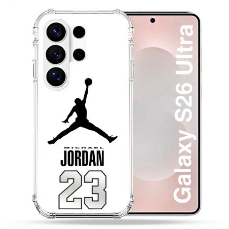 Coque Renforcée Pour Samsung Galaxy S26 Ultra Jordan 23 Blanc