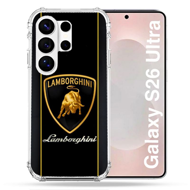 Coque Renforcée Pour Samsung Galaxy S26 Ultra Lamborghini Carbone
