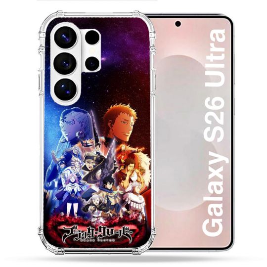 Coque Renforcée Pour Samsung Galaxy S26 Ultra Manga Black Clover Affiche
