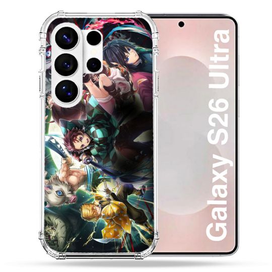 Coque Renforcée Pour Samsung Galaxy S26 Ultra Manga Demon Slayer Groupe