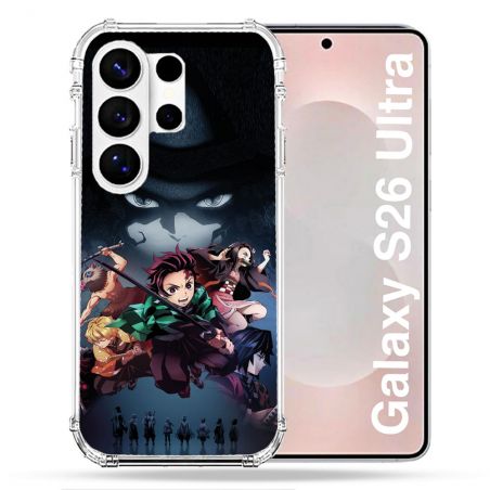 Coque Renforcée Pour Samsung Galaxy S26 Ultra Manga Demon Slayer Noir