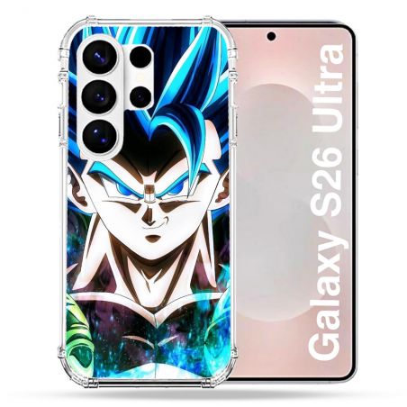 Coque Renforcée Pour Samsung Galaxy S26 Ultra Manga Dragon Ball Gogeta Visage