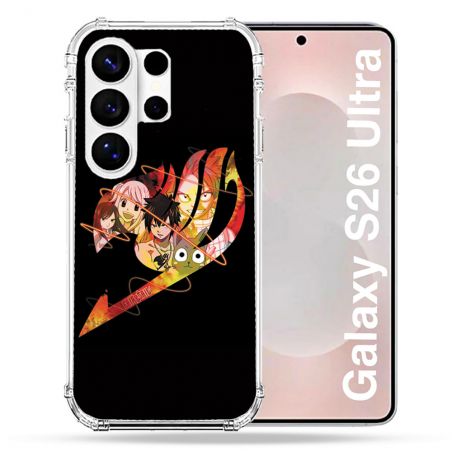 Coque Renforcée Pour Samsung Galaxy S26 Ultra Manga Fairy Tail Logo Noir
