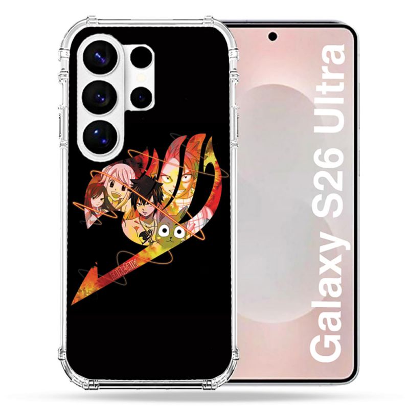 Coque Renforcée Pour Samsung Galaxy S26 Ultra Manga Fairy Tail Logo Noir