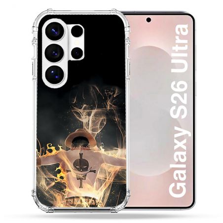 Coque Renforcée Pour Samsung Galaxy S26 Ultra Manga One Piece Ace Noir