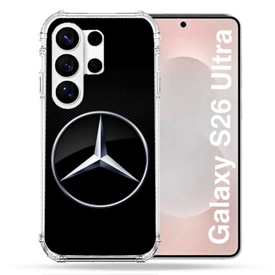 Coque Renforcée Pour Samsung Galaxy S26 Ultra Mercedes Carbone
