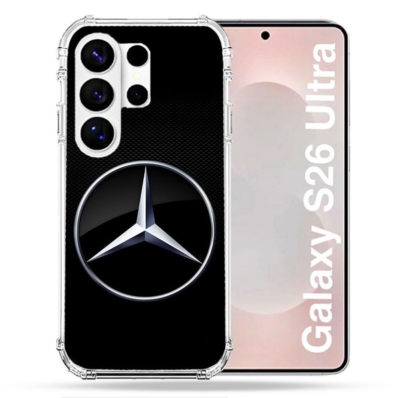 Coque Renforcée Pour Samsung Galaxy S26 Ultra Mercedes Carbone
