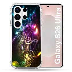 Coque Renforcée Pour Samsung Galaxy S26 Ultra Musique Partition Multicolore