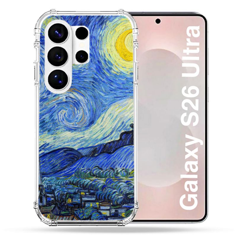 Coque Renforcée Pour Samsung Galaxy S26 Ultra Peinture La nuit étoilée