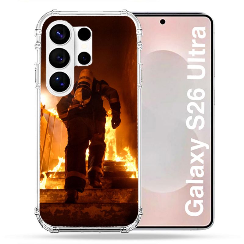 Coque Renforcée Pour Samsung Galaxy S26 Ultra Pompier Escalier