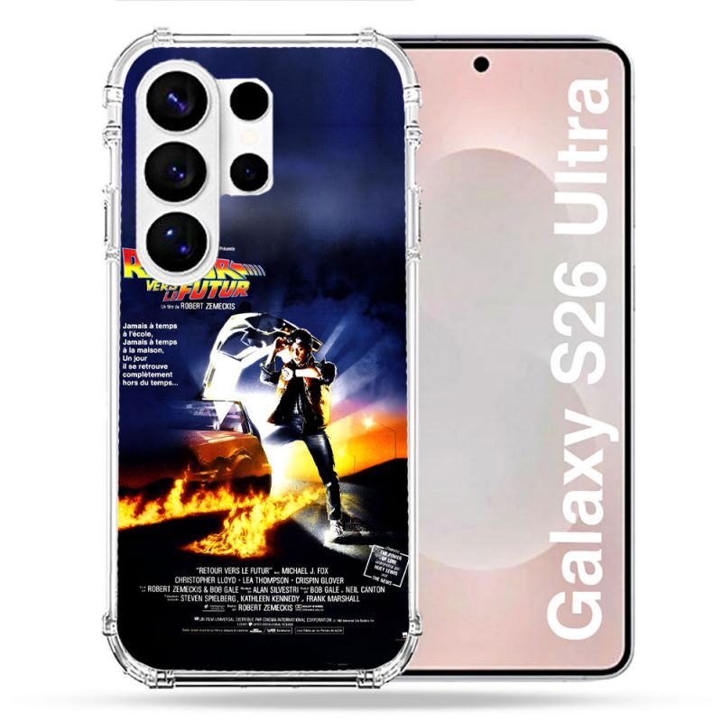 Coque Renforcée Pour Samsung Galaxy S26 Ultra Retour Vers Le Futur Affiche