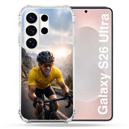 Coque Renforcée Pour Samsung Galaxy S26 Ultra Sport Cyclisme Maillot Jaune