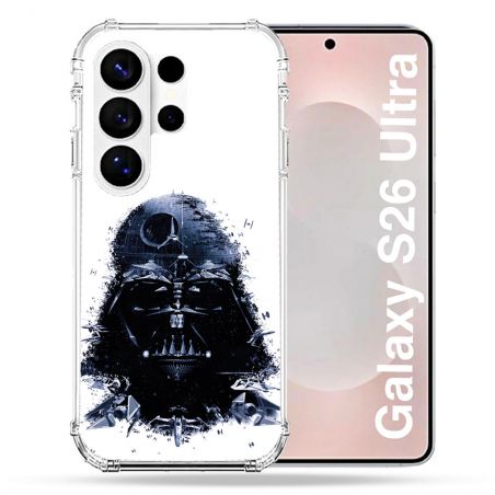 Coque Renforcée Pour Samsung Galaxy S26 Ultra Star Wars - Dark Vador Blanc