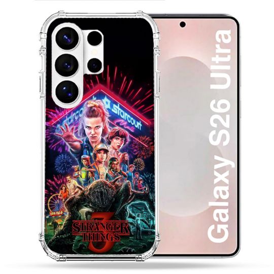 Coque Renforcée Pour Samsung Galaxy S26 Ultra Stranger Things Affiche 3
