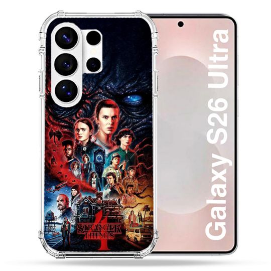 Coque Renforcée Pour Samsung Galaxy S26 Ultra Stranger Things Affiche 4