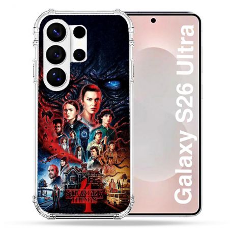 Coque Renforcée Pour Samsung Galaxy S26 Ultra Stranger Things Affiche 4
