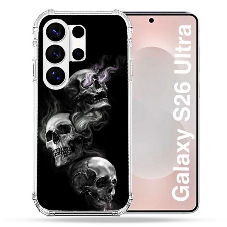 Coque Renforcée Pour Samsung Galaxy S26 Ultra Tete de Mort Triple