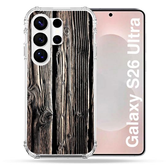 Coque Renforcée Pour Samsung Galaxy S26 Ultra Texture Bois