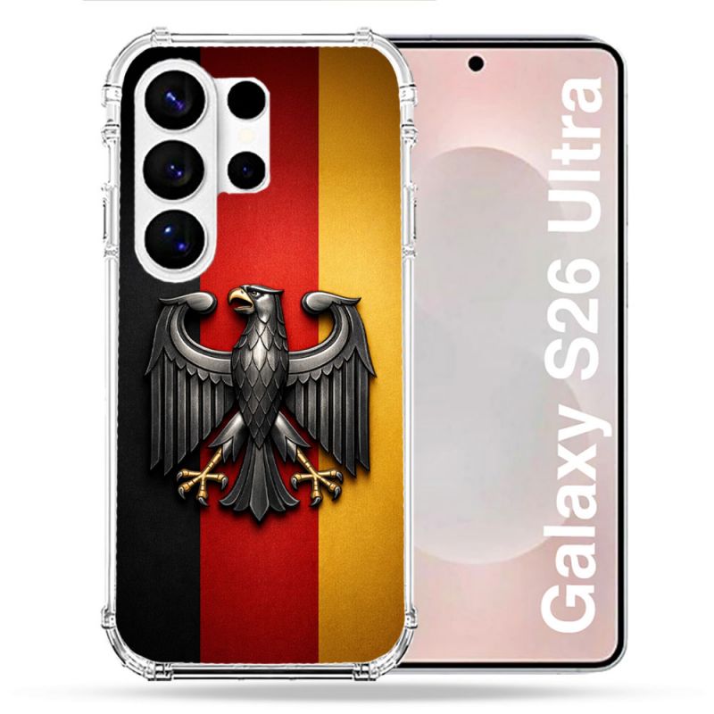 Coque Renforcée Pour Samsung Galaxy S26 Ultra Voyage Drapeau Allemagne