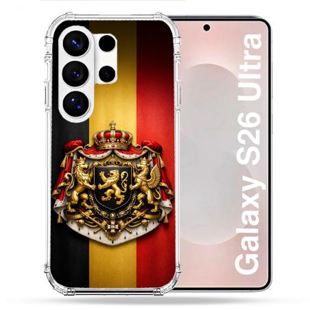 Coque Renforcée Pour Samsung Galaxy S26 Ultra Voyage Drapeau Belgique