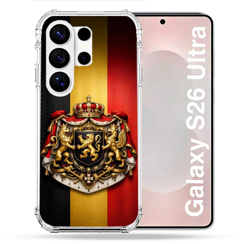 Coque Renforcée Pour Samsung Galaxy S26 Ultra Voyage Drapeau Belgique