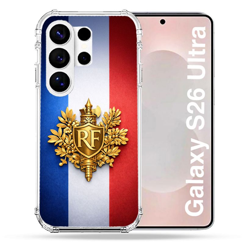 Coque Renforcée Pour Samsung Galaxy S26 Ultra Voyage Drapeau France